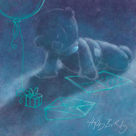 Happy Birthday Sketched Me to You Bear Card £2.49